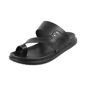 Mochi Mens Synthetic Black Slippers (Size (7 UK (41 EU))