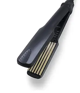 Generic TOLERANCE PROFESSIONAL Model 532 AC Hair Crimper With 4 X Protection Coating Hair Straightener Black