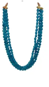 Shiv gems 3 line girls necklace sep bits Mani aasmani Colors ya beti color 17 inch length z stone pold over