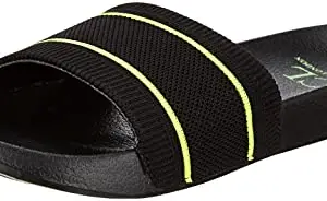 Carlton London Men's Slipper-8 Kids UK (CL-PIK-SL23_Black)