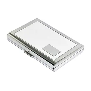 Stealodeal RFID Blocking Metal Credit Card Holder for Men & Women (White)