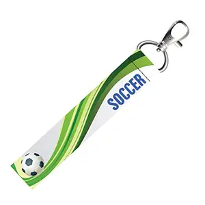 ISEE 360® Soccer Fan Lanyard Bag Tag with Swivel Lobster for Gift Luggage Bags Backpack Laptop Bags Students Travelers L X H 5 X 0.8 INCH