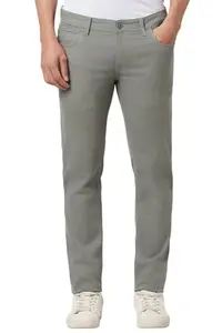 Peter England Men's Skinny Jeans (PJDNVSKFJ90173_Grey