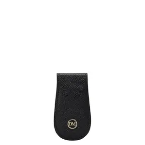 Da Milano Leather Money Clip for Men & for Women - Black (1118C)