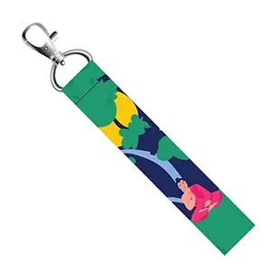 ISEE 360® Sree Buddha Meditation Lanyard Tag with Swivel Lobster for Gift Luggage Bags Backpack Laptop Bags L X H 5 X 0.8 INCH