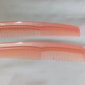 Classic Hair Combs, Orange, Set of 2, Professional Styling and Detangling