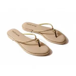 TrendStation Women's Flip Flops, Attractive Colour Glitter Footbed, Rhinestone Embellished Straps Slippers.