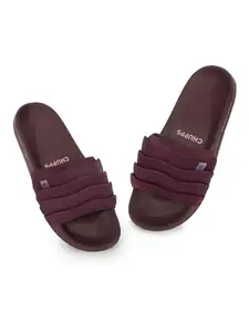 CHUPPS Rose Maroon Drift Orthopedic Slippers | Soft Footpharma Footbed | Breathable Ventilation Holes | Lightweight Flip Flops | Anti-Skid Chappals for Everyday For Womens