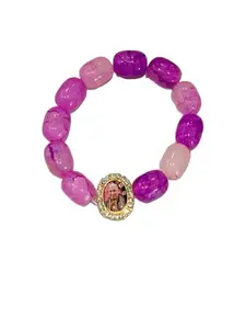 Guruji Bracelet Swaroop Blessing of Guruji | Guru Ji swaroop BraceletJai Guru Ji Maharaj Handmade Bracelets for Men and Women (Pink)
