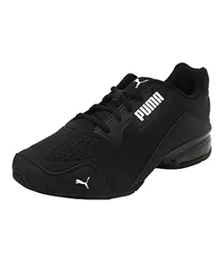 Puma Unisex Adult Leader VT Tech Black White Running Shoe-9 Kids UK (19453102)