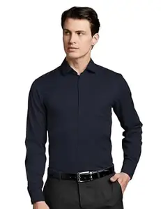 Symbol Premium Men's Wrinkle-Resistant Regular Fit Cotton Formal Shirt