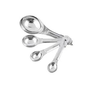 FIND_X Stainless Steel Measuring Spoons (Set of 4 Measuring Spoons) for Kitchen Tool Set