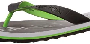 United Colors of Benetton Men's Grey and Green Flip-Flops and House Slippers - 7 UK/India (41 EU) (15A8CFFP2615I)