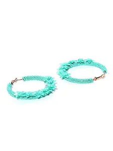 Prita Unique And Stylish Beaded Earrings For Girls/Women's Party/Wedding/Office Wear/Festivals/Gifts(Turquoise Blue)