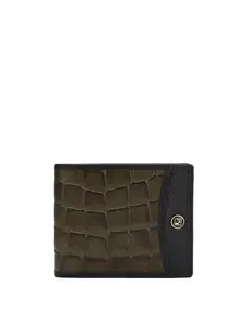 Da Milano Genuine Leather Green Bifold Mens Wallet with Multicard Slot (10034D)