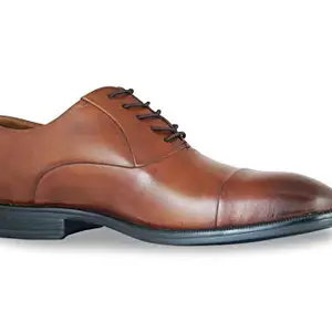 KENNETH COLE Formal Leather Lace-up Shoes for Men Brown