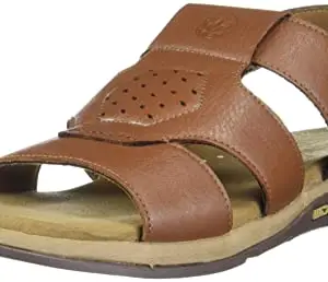 Woodland Men's Tan Leather Sandal-7 UK (41 EU) Tan (OGDC 3709120)