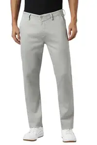 Peter England Men's Super Slim Fit Stretchable Casual Trousers | Office Sleek & Trendy Look