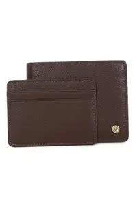 Allen Solly Men Brown Solid Genuine Leather Wallet