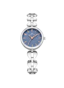 Kenneth Scott Women's PC21 Movement Watch, Analog Display and Alloy Strap - K23504-SBSN, Silver, Silver, bracelet