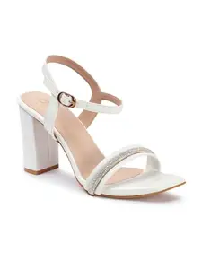Carlton London Women sandal,White,UK-4