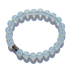 Healings4u Bracelet Opalite Size 8mm Natural Healing Reiki Crystal Chakra Balancing Vastu Stone