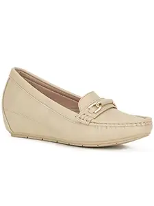 Bata Women Zaynab Loafers, Beige, UK 7, (6518699)