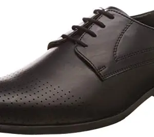 San Frissco Men Black Formal Shoes-9 UK (43 EU) (EC 9207)