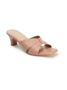iconics Women Sandal,Peach,UK-3