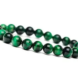 ASTROGHAR Astoghar Natural Green Tiger Eye Crystal Stretch Bracelet for Men & Women
