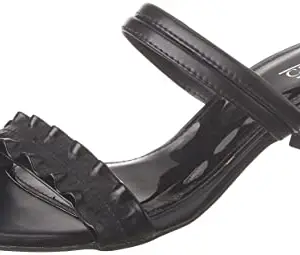 Inc.5 Shoes Women Block Heel Fashion Sandal 100877_Black
