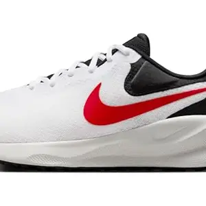 Nike Revolution 7-White/FIRE RED-Black-Photon DUST-FB2207-102-13UK