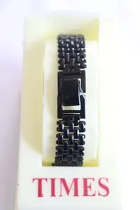 Times Women's Analog Wrist Watch (28) | Black Colour | Stylish Chain | White Dial |