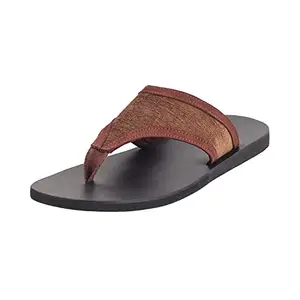 Mochi Men Brown Synthetic Sandals 6-UK (40 EU) (16-456)