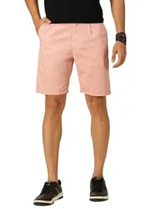 Thomas Scott Men's | Solid | Mid Rise | Light Weight | 100% Cotton | Casual | Chino | Shorts for Men