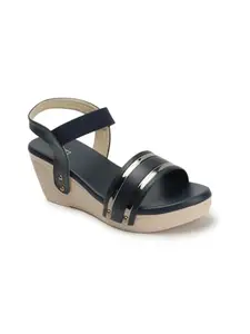 Iconics Women sandal,Navy Blue,UK-3