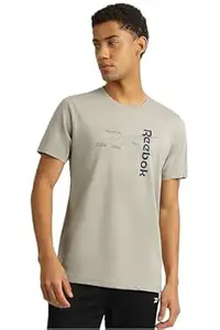 Reebok Men’s Lifestyle Casual T-Shirt, Regular Fit Comfortable Tee for Everyday Wear