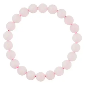 Adorva Rose Quartz Bracelet for Women Men's Gifts - Protection Healing Crystal Bracelet - 8mm Gemstone Beaded Adjustable