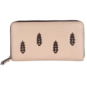 Leather Zip Round Wallet