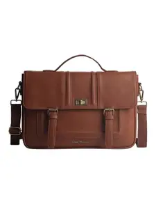 Gauge Machine 16" Tan Laptop Messenger Bag with Detachable Strap (GMLPB052306TAN)