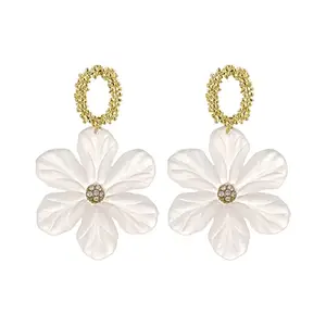 Yellow Chimes Earrings for Women and Girls Flower Drop Earrings|Gold Plated Drop Earrings | Birthday Gift for girls and women Anniversary Gift for Wife