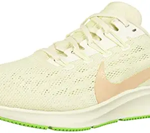 Nike Women WMNS AIR Zoom Pegasus 36 Running Shoes, Green, 6 US, Phantom/Bio Beige-Barely Volt (AQ2210)