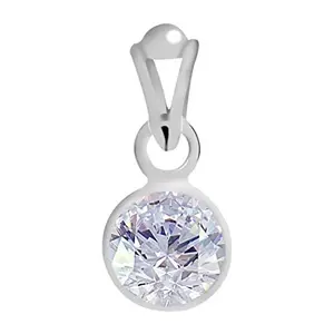CLARA Certified Zircon 6.5cts or 7.25ratti Original Stone Silver Pendant for Men & Women