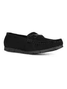 Inc.5 Womens Black Casual Solid Square Toe Loafers