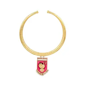 TEEJH Meri Gaddi Mahaan Pink necklace