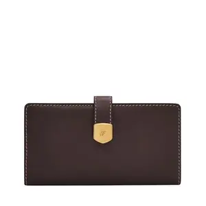Fossil Women's Leather Lennox Brown Wallet Sl10036203