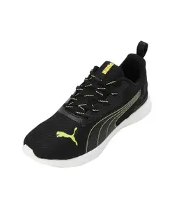 Puma Mens Softride Runphlo Yellow Burst-Black Running Shoe - 11 UK (31058301)
