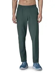 TECHNOSPORT Men's Regular Fit Mid Rise Solid Plus Size Trackpants with Quick Dry, Anti Microbial, SPF50+ for Regular and Sports Use
