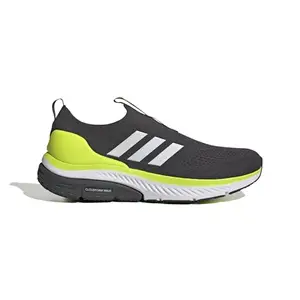 adidas Men Cloudfoam Walk Sock Running Shoes (Low), Grey, 10