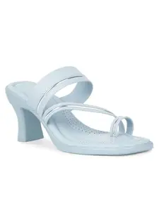 Liberty Senorita D839-03 Fashion Slip-on Block Heel Sandal For Women - PU Upper & Sole| Synthetic Insole | Outdoor & Fashion | Comfortable & Moder Design | Durable & Breathable (S.Blue-36 EU)